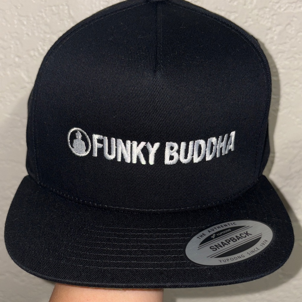 Funky Buddha Classic Black Snapback Cap